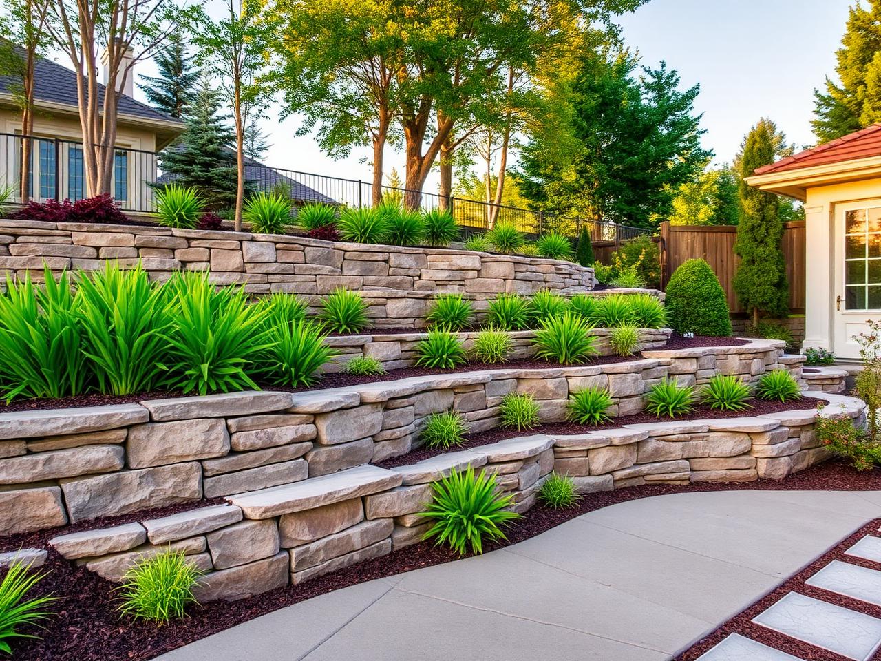 Tiered Yard Build
